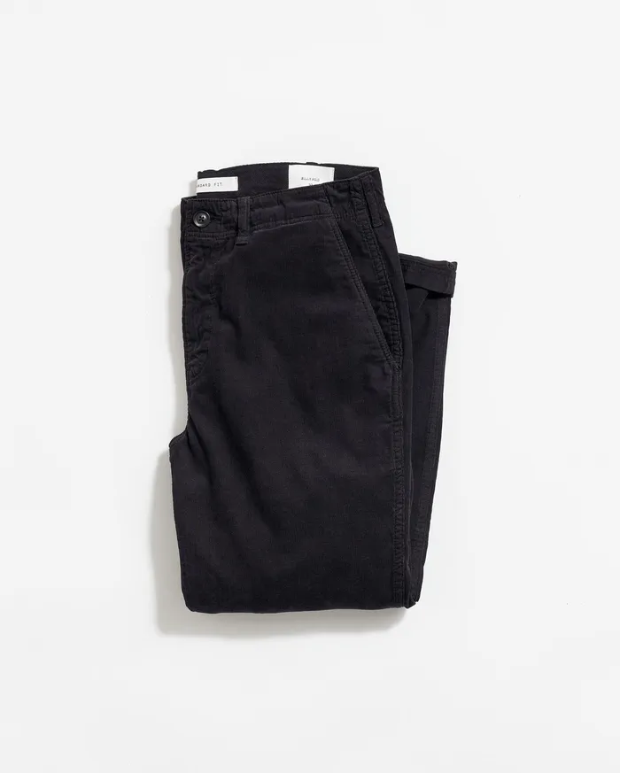 Men Cord Chino Pant Black Billy Reid Bottoms