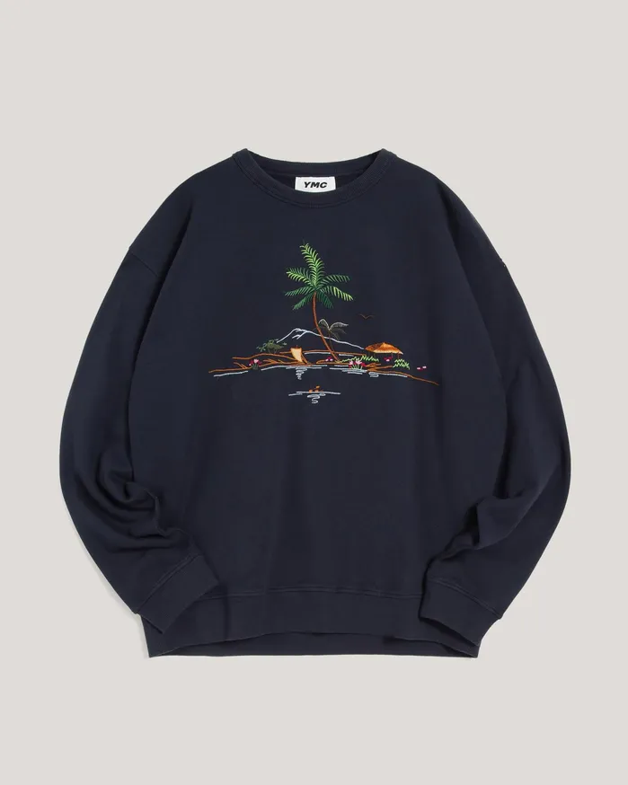 Men Daisy Age Sweatshirt Navy YMC Tops and TShirts