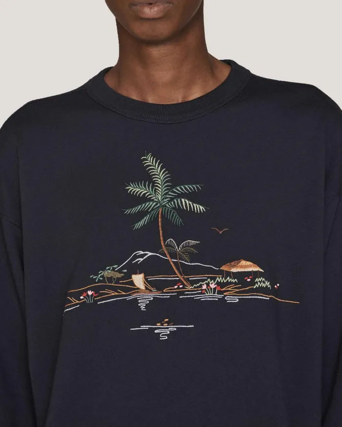 Men Daisy Age Sweatshirt Navy YMC Tops and TShirts