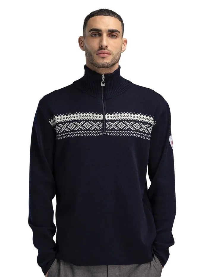 Men Dale Of Norway Halfzip DalestxF8len Merino Wool Sweater