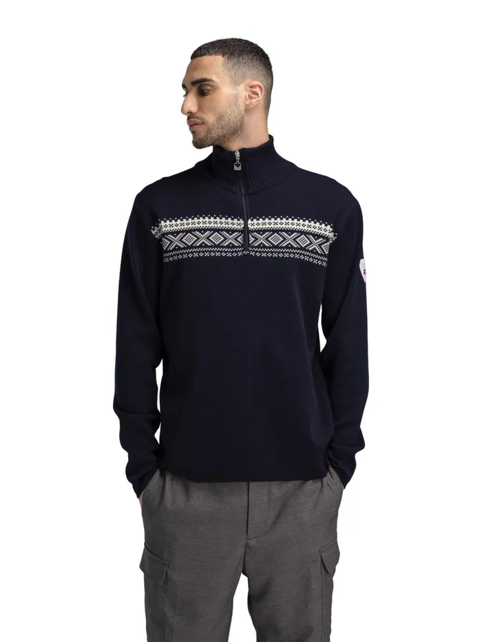 Men Dale Of Norway Halfzip DalestxF8len Merino Wool Sweater