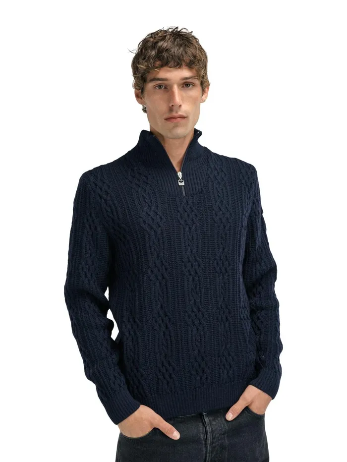 Men Dale Of Norway Halfzip Hoven Knit Sweater