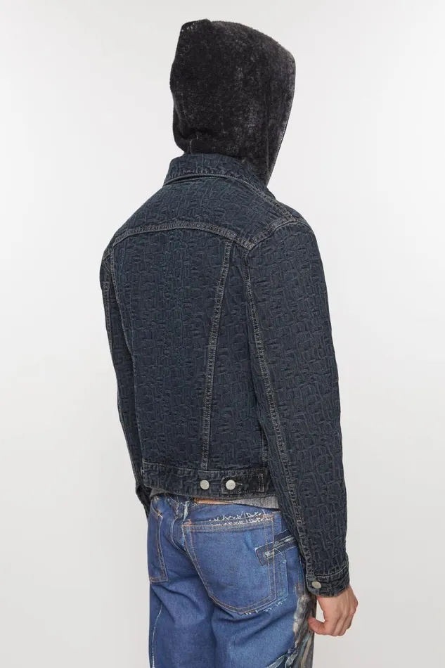Men Denim Jacket 8211 Regular Cropped Fit Blueblack Acne Studios Outerwear