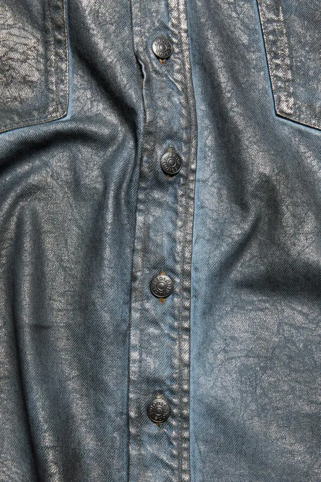 Men Denim Shirt 8211 Relaxed Fit Silverblue Acne Studios Shirts