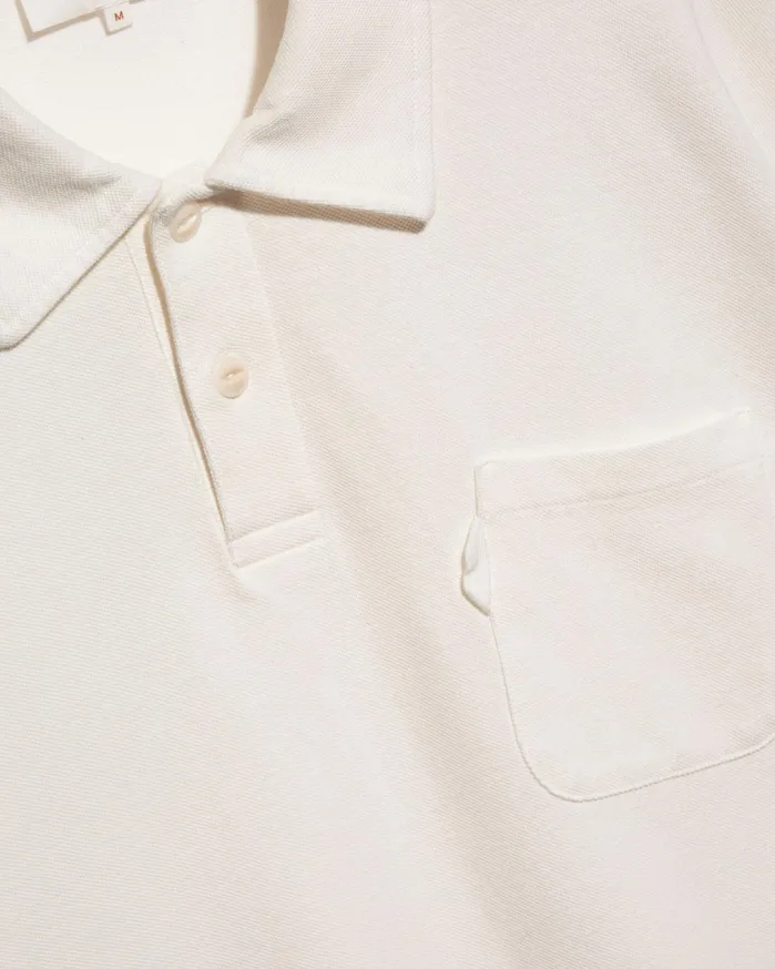 Men Earth Polo TShirt White YMC Earth