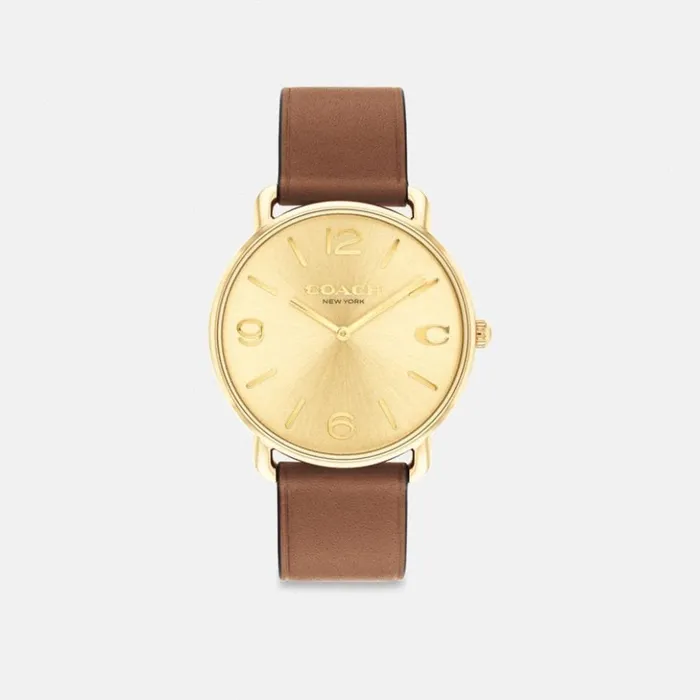 Men Elliot Watch 41 Mm Saddle Coach Watches