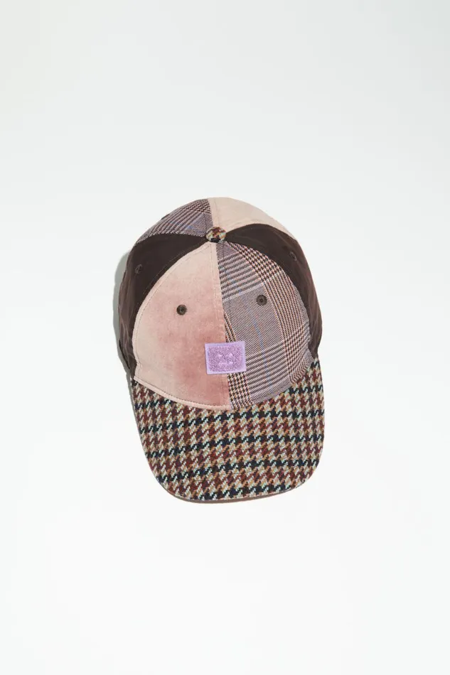Men Face Patch Cap Pinkpurple Acne Studios Hats