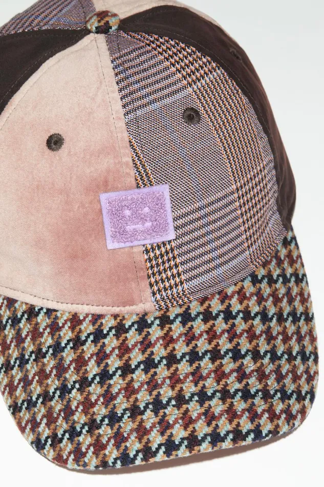 Men Face Patch Cap Pinkpurple Acne Studios Hats