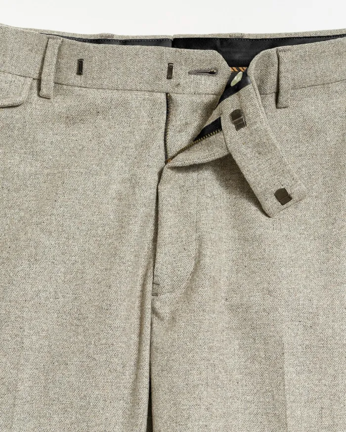 Men Flat Front Trouser Grey Billy Reid Suiting