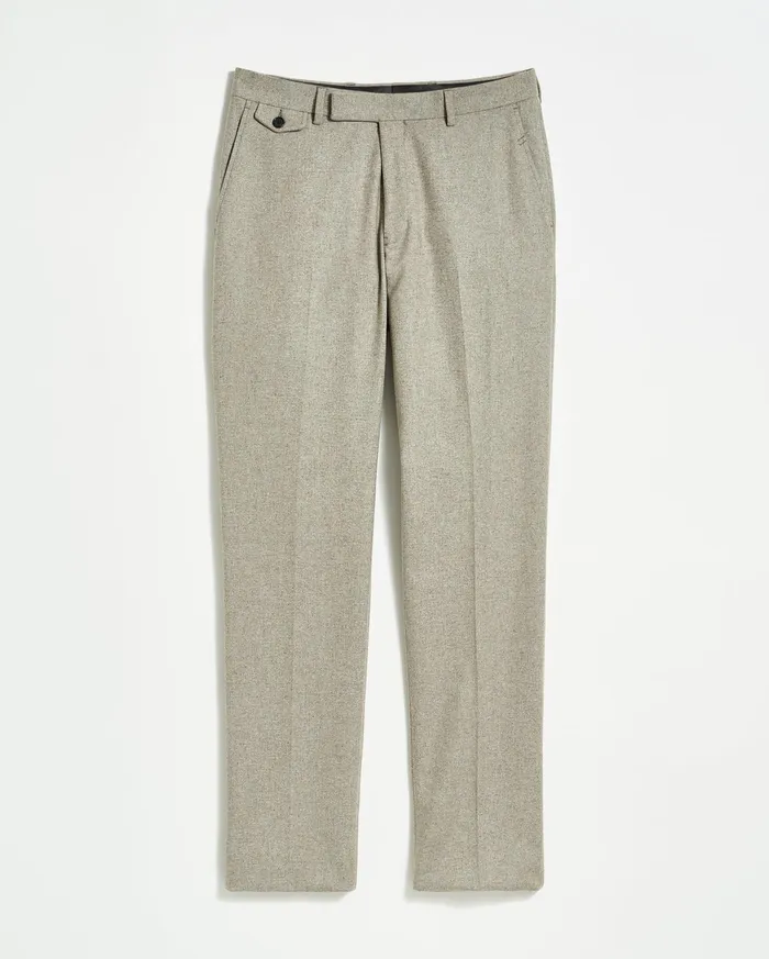 Men Flat Front Trouser Grey Billy Reid Suiting