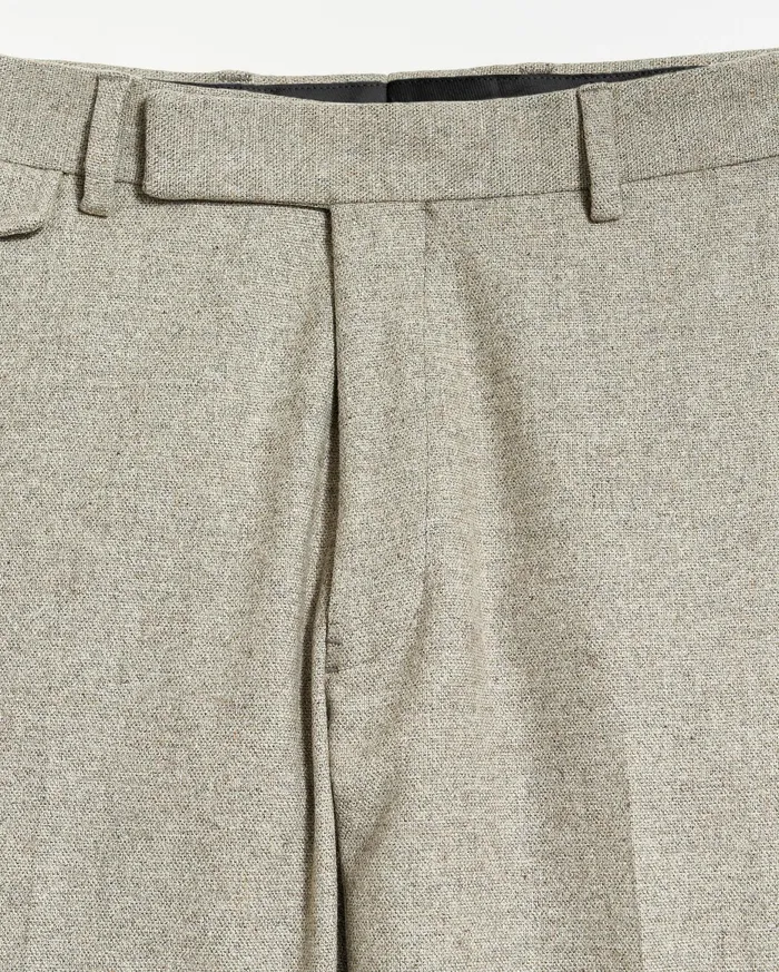 Men Flat Front Trouser Grey Billy Reid Suiting