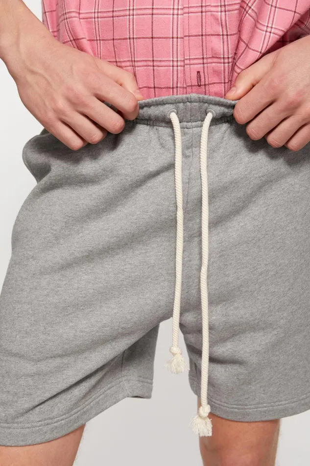 Men Fleece Shorts Light Grey Melange Acne Studios Shorts