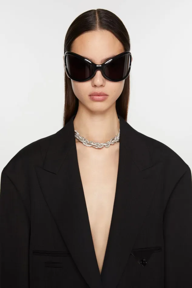 Men Frame Sunglasses Blackblack Acne Studios Eyewear