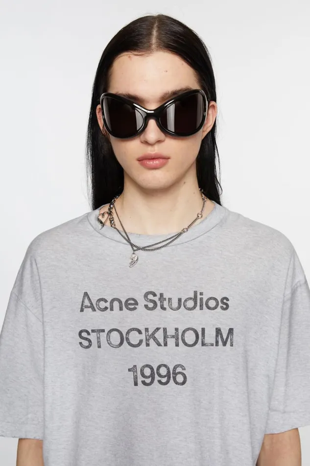 Men Frame Sunglasses Blackblack Acne Studios Eyewear