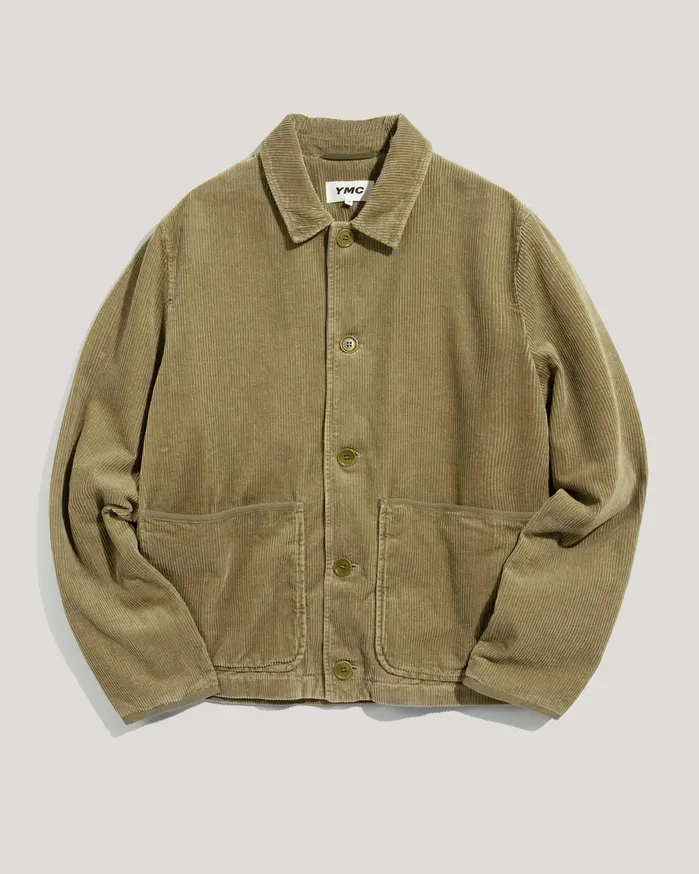 Men Groundhog Corduroy Jacket Olive YMC Suiting
