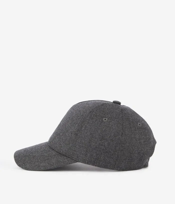 Men Hats and Scarves THE KOOPLES Grey Flannel Cap Men Hats and Scarves THE KOOPLES Grey Flannel Cap