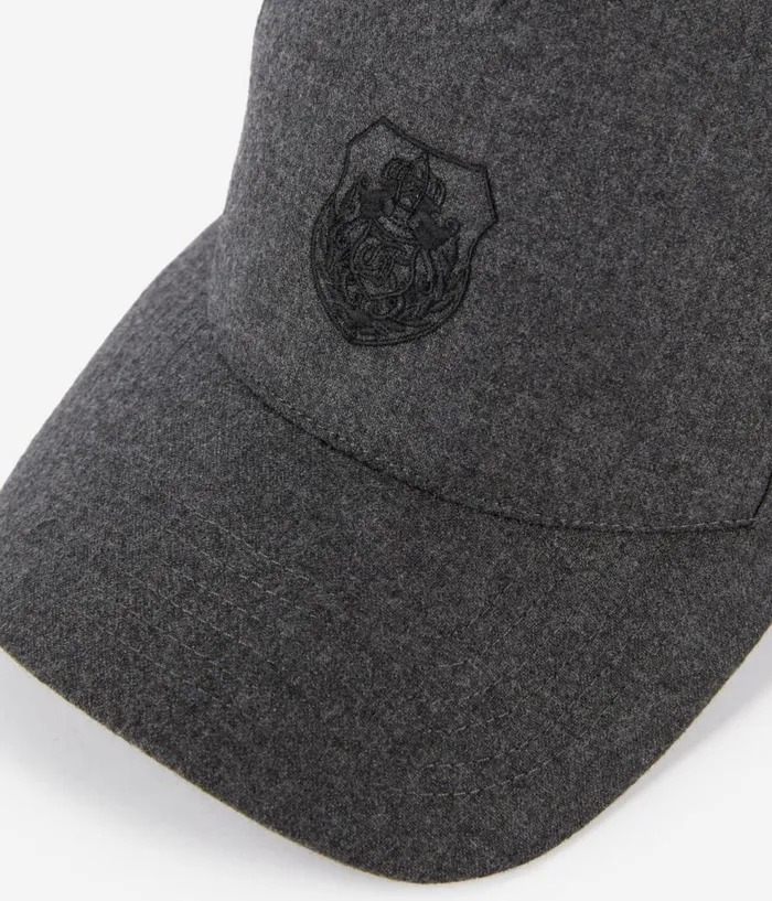 Men Hats and Scarves THE KOOPLES Grey Flannel Cap Men Hats and Scarves THE KOOPLES Grey Flannel Cap