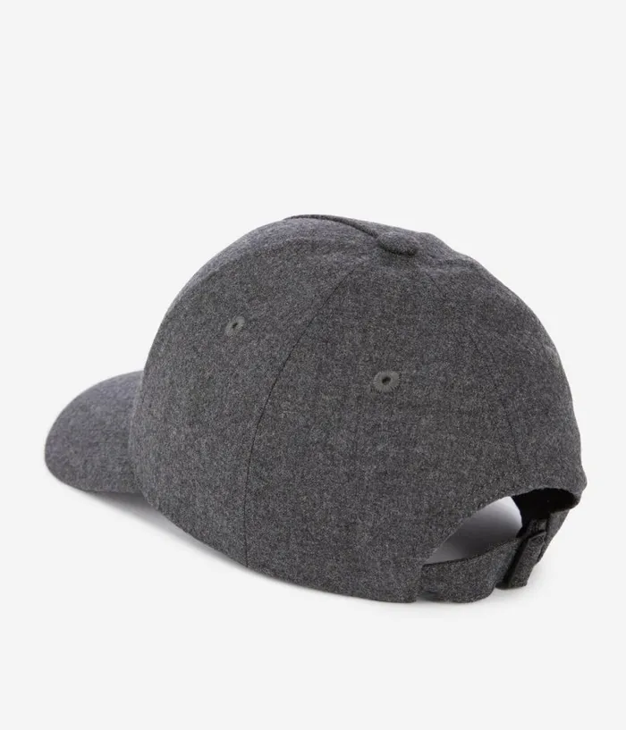 Men Hats and Scarves THE KOOPLES Grey Flannel Cap Men Hats and Scarves THE KOOPLES Grey Flannel Cap