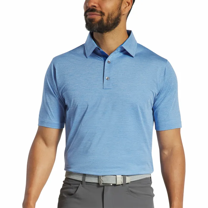 Men Heather Stripe Lisle Shirts FootJoy