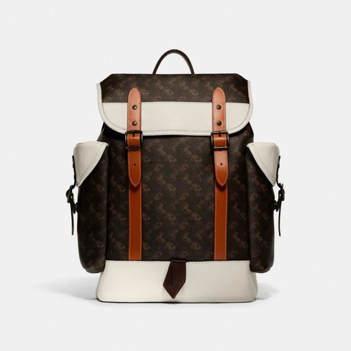 Men Hitch Backpack With Horse And Carriage Print Trufflechalk Coach Backpacks