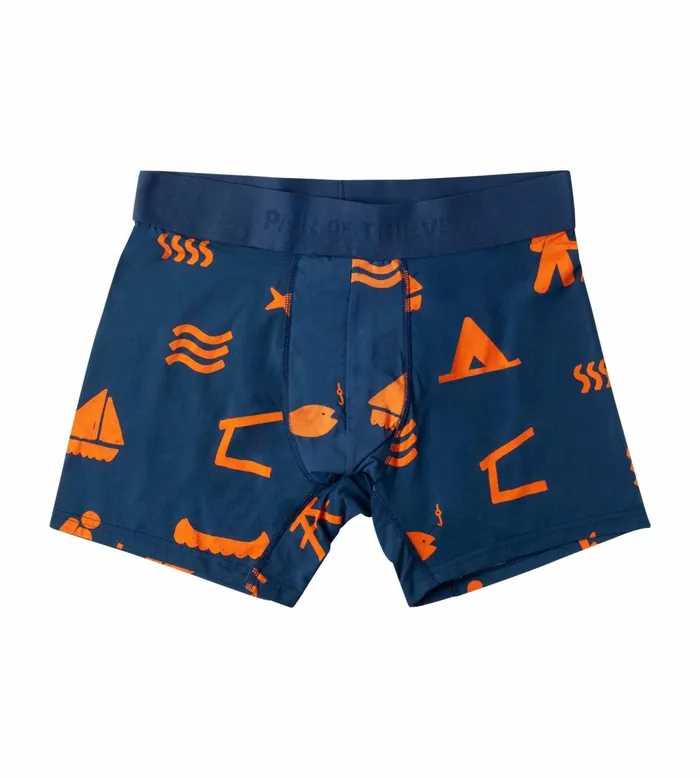 Men Hustle Boxer Briefs Navy Underwear 2 Pack Pair Of Thieves Boxer Briefs