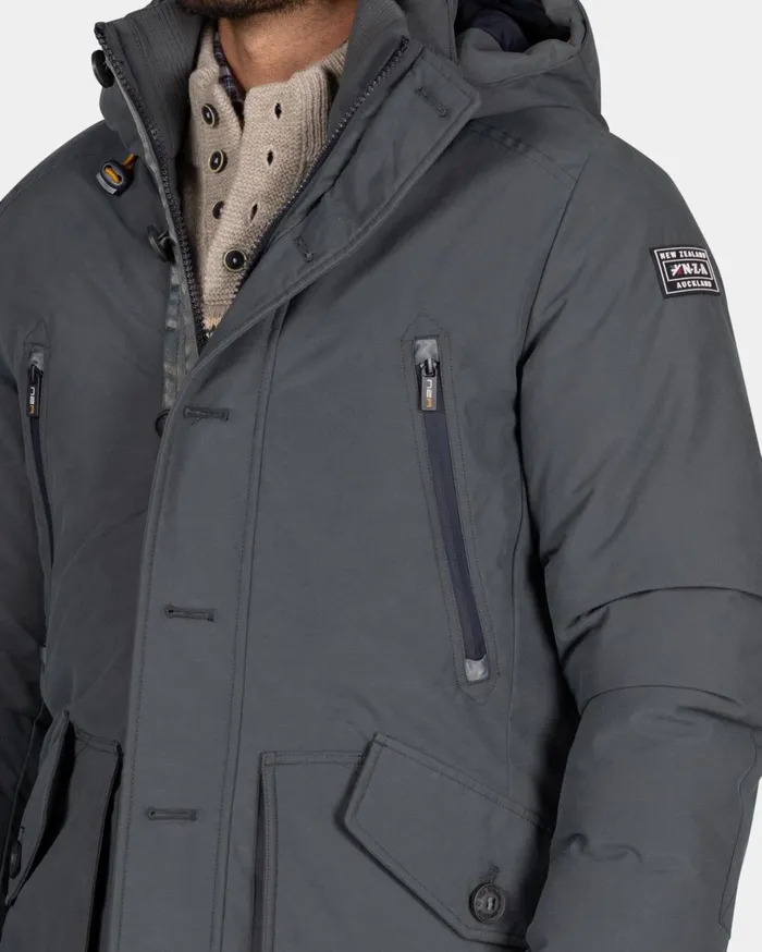 Men Jackets NZA New Zealand Auckland Canvas Grey Parka Jacket 8211 Ash Grey Men Jackets NZA New Zealand Auckland Canvas Grey Parka Jacket 8211 Ash Grey