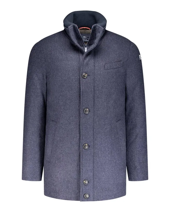 Men Jackets NZA New Zealand Auckland Classic Navy Tweed Coat 8211 Winter Navy