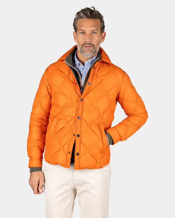 Men Jackets NZA New Zealand Auckland Orange Short Jacket 8211 Almond Orange
