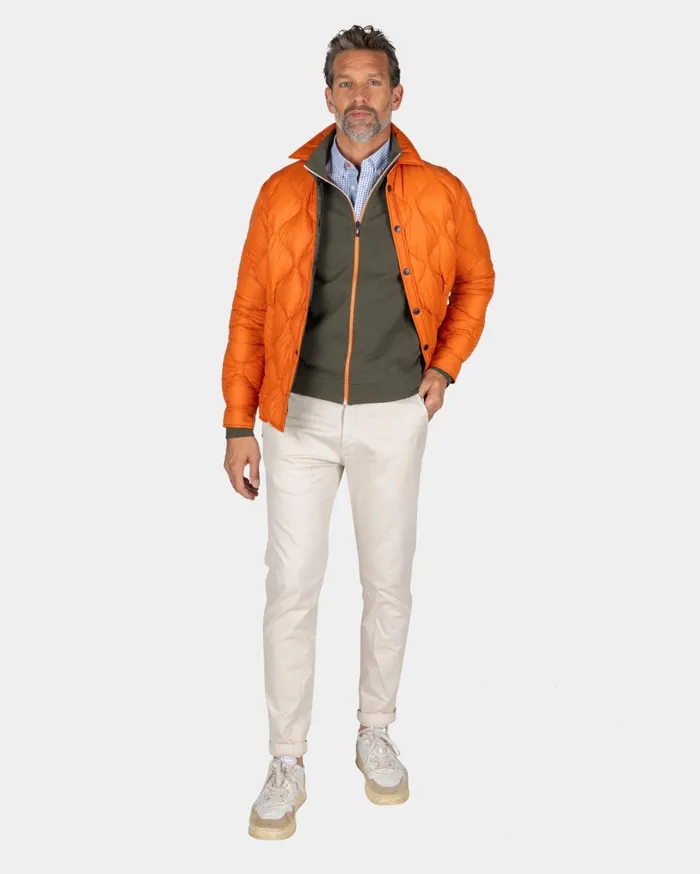 Men Jackets NZA New Zealand Auckland Orange Short Jacket 8211 Almond Orange
