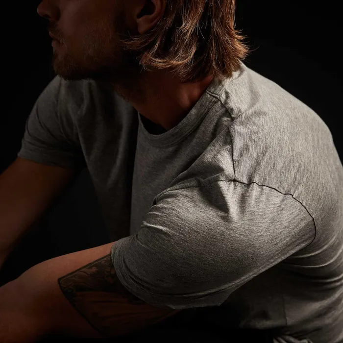 MEN James Perse CLASSICS Luxe Lotus Jersey Tee Heather Grey