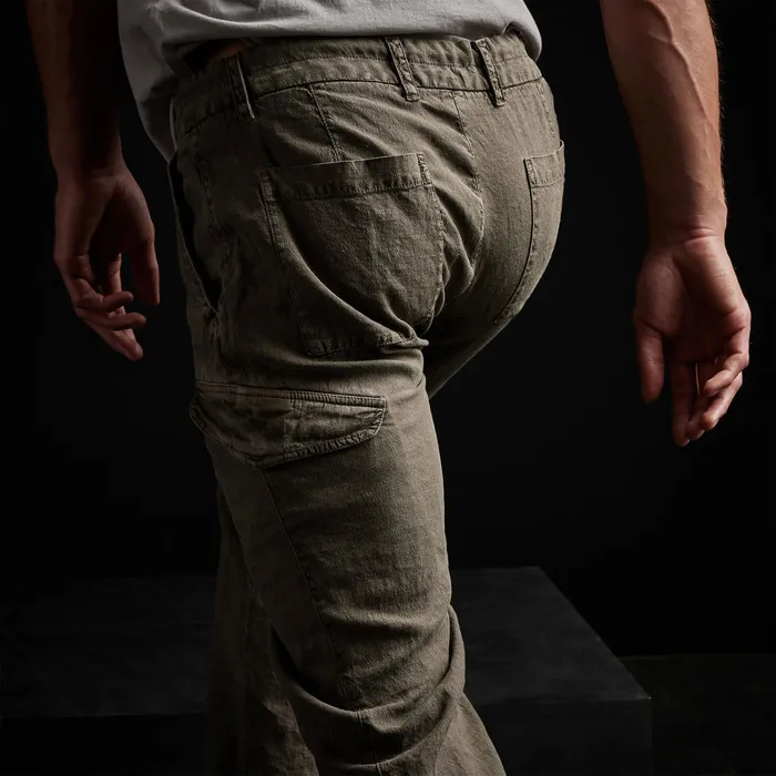 MEN James Perse PANTSDENIM Slub Linen Cargo Pant Platoon Pigment