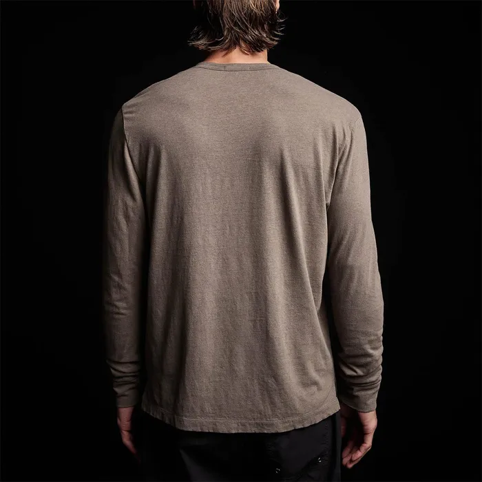 MEN James Perse POLOSNOVELTY TOPS Soft Slub Jersey Long Sleeve Henley River Rock