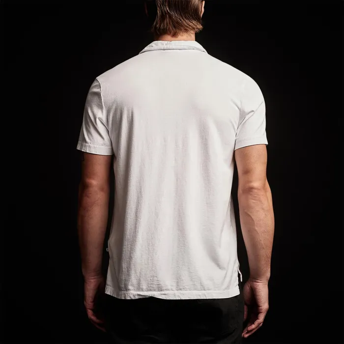 MEN James Perse POLOSNOVELTY TOPS Sueded Jersey Polo White