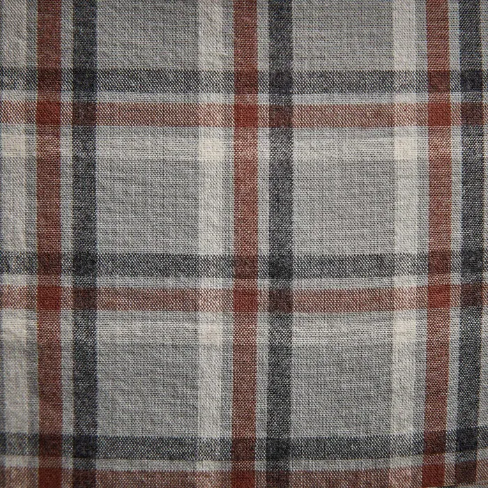 MEN James Perse SHIRTING Brushed Cotton Plaid Shirt Mistmalt