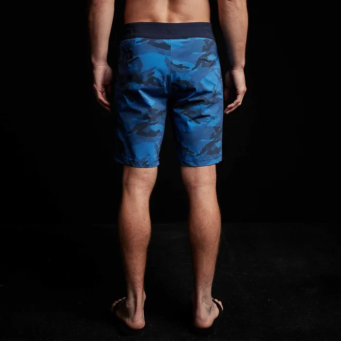 MEN James Perse SHORTS Camo Zip Pocket Boardshort Pacific Camodeep
