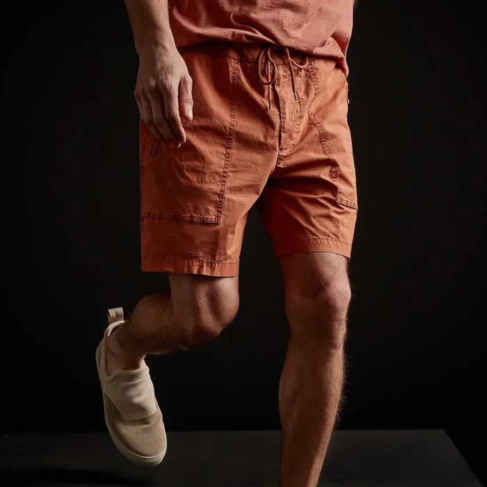 MEN James Perse SHORTS Zipper Pocket Short Marigold Pigment