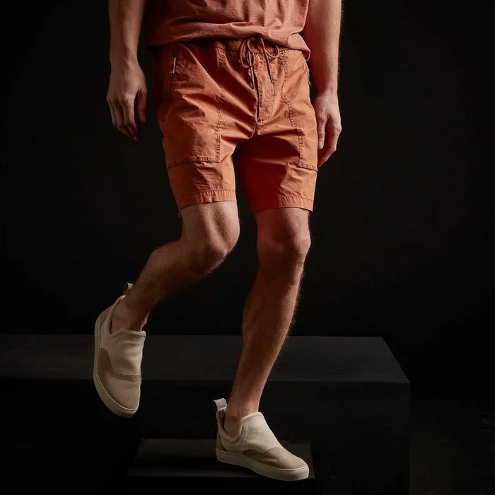 MEN James Perse SHORTS Zipper Pocket Short Marigold Pigment