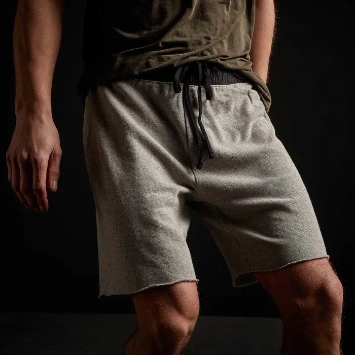 MEN James Perse SWEAT TOPSBOTTOMS French Terry Contrast Waist Short Heather Grey