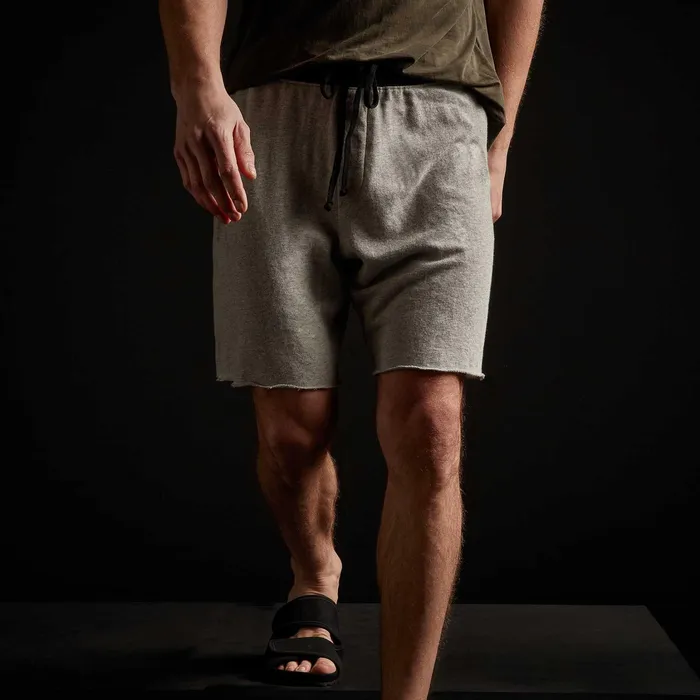 MEN James Perse SWEAT TOPSBOTTOMS French Terry Contrast Waist Short Heather Grey