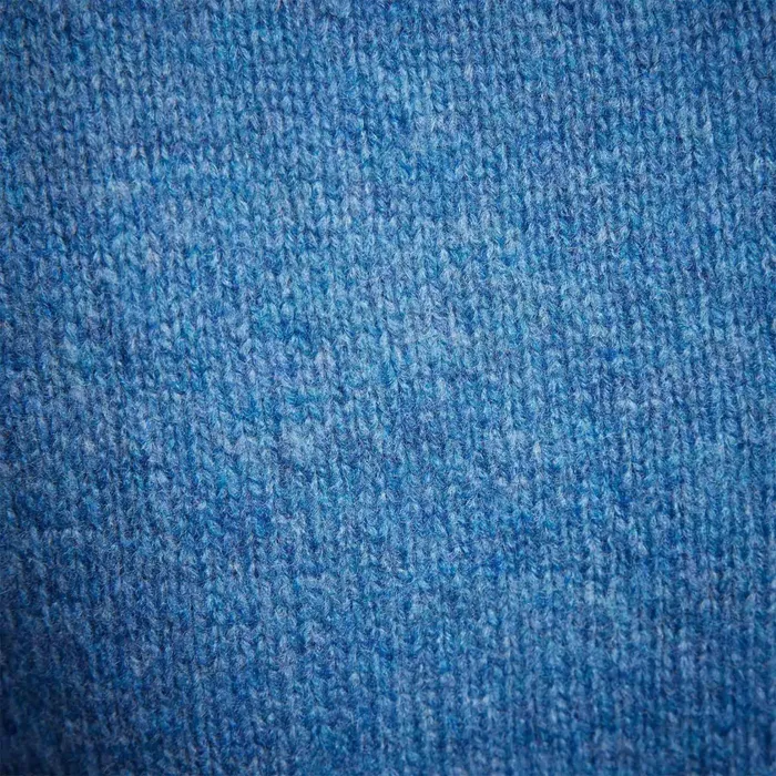 MEN James Perse SWEATERS Mid Gauge Cashmere Sweatshirt Blue Raspberry