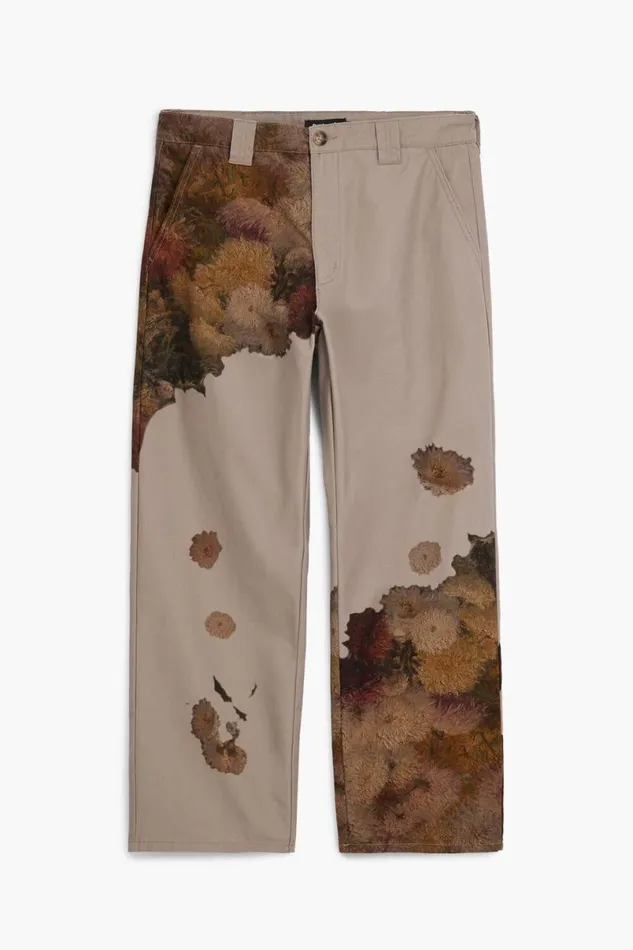 Men Jeans And Trousers Desigual Floral Print Pants