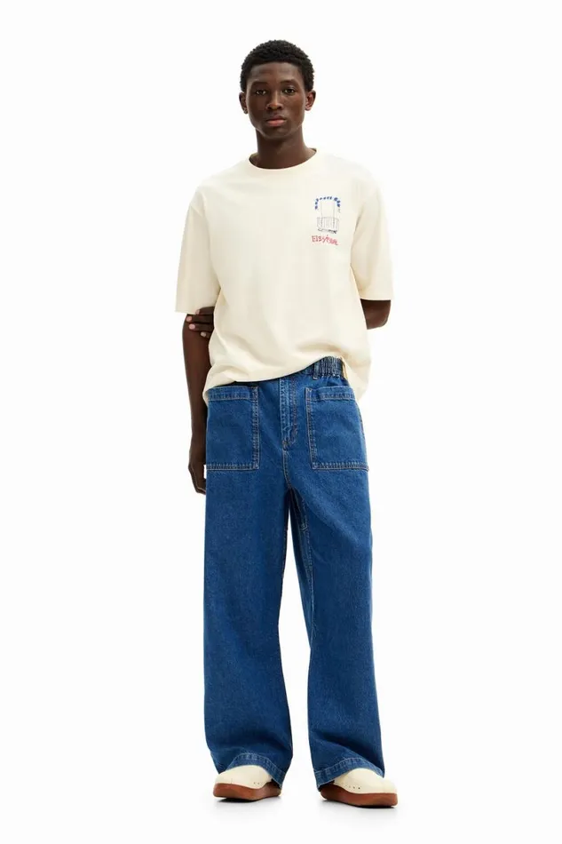 Men Jeans And Trousers Desigual Long Jeans With Pockets