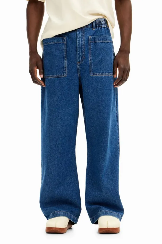 Men Jeans And Trousers Desigual Long Jeans With Pockets