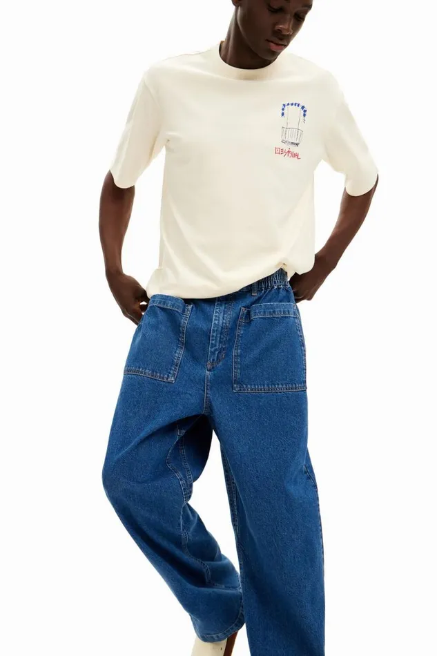 Men Jeans And Trousers Desigual Long Jeans With Pockets
