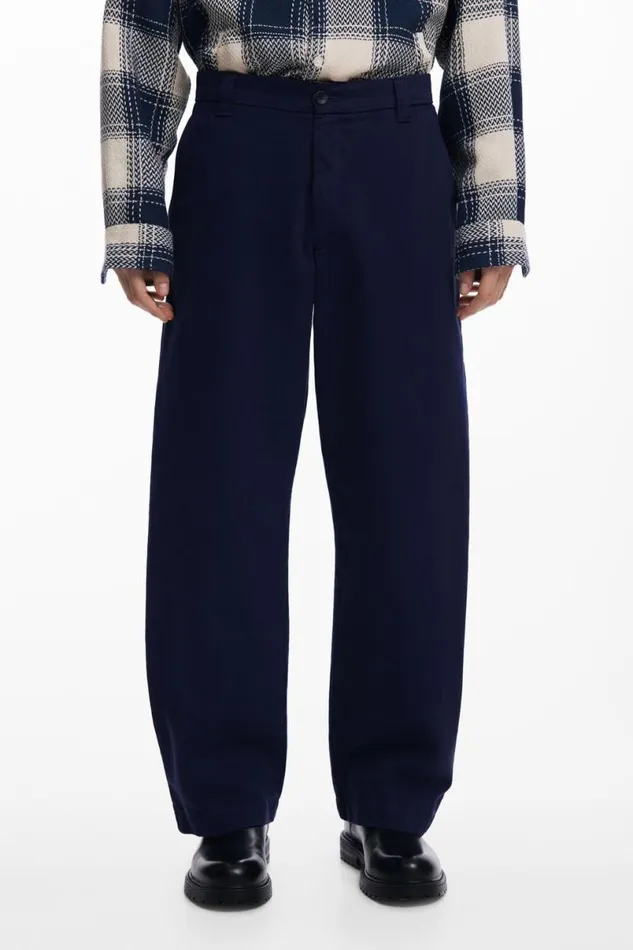 Men Jeans And Trousers Desigual Structured Straight Pants