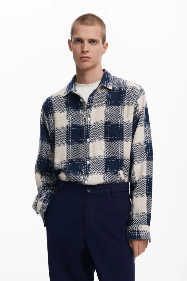 Men Jeans And Trousers Desigual Structured Straight Pants