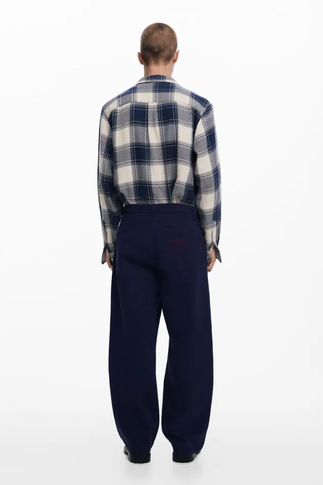 Men Jeans And Trousers Desigual Structured Straight Pants