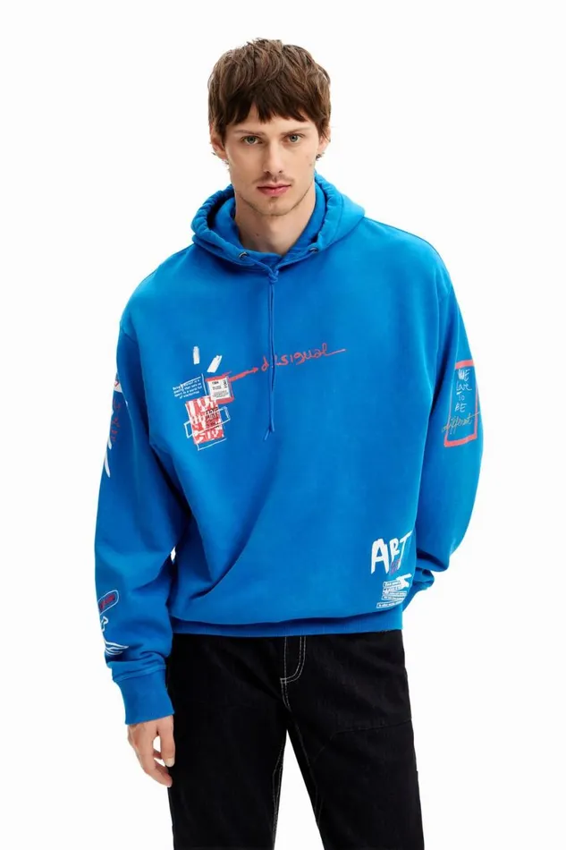 Men Jumpers And Sweatshirts Desigual Graffiti Hoodie