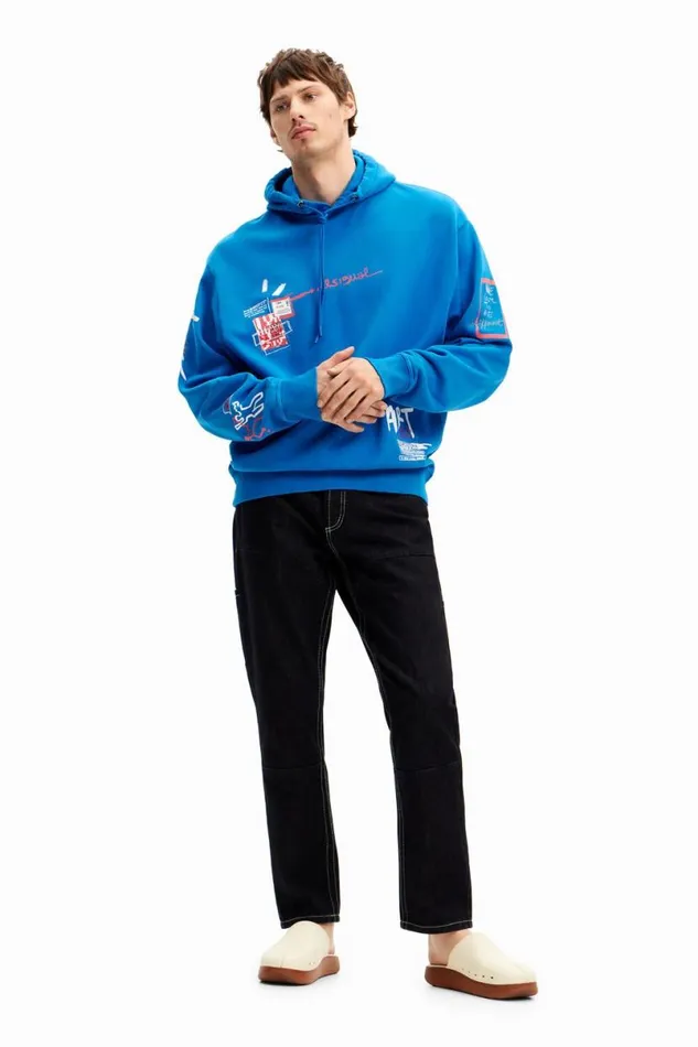 Men Jumpers And Sweatshirts Desigual Graffiti Hoodie