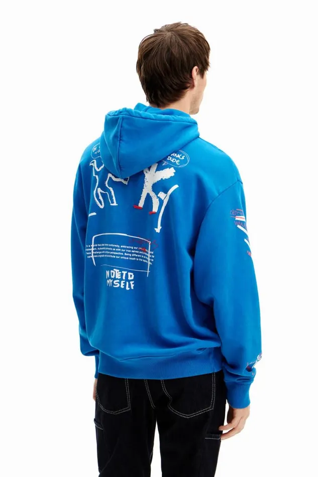 Men Jumpers And Sweatshirts Desigual Graffiti Hoodie